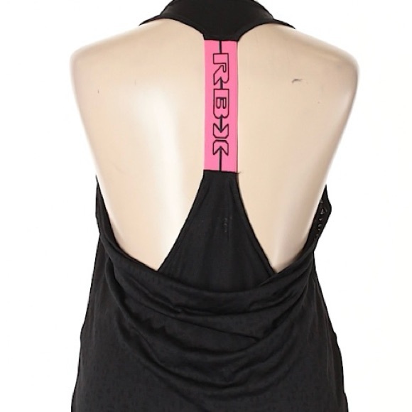 RBX Black and Pink Racer Back Flow Tank - Picture 1 of 2